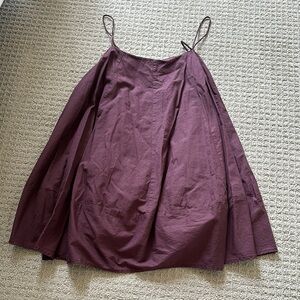 Free People Purple Spaghetti Strap Babydoll Dress